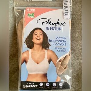 New Playtex 18 Hour Support Bra Size: 38DD